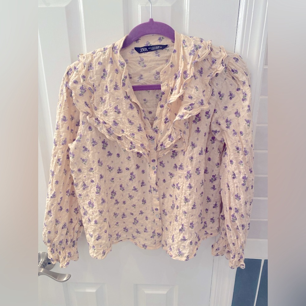 Zara Small Floral Top - Gently used, Great Condition